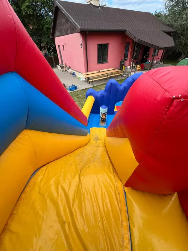 Piepūšamā atrakcija suņu patruļa slide